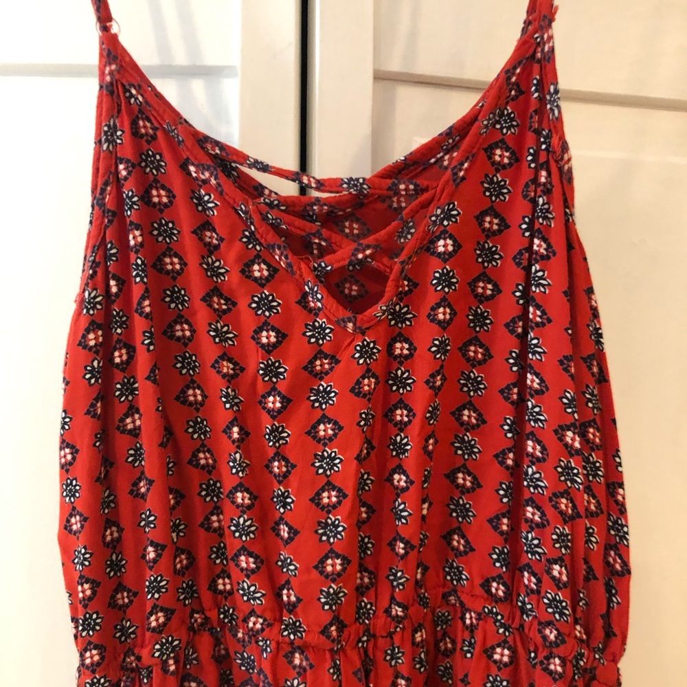 FLORAL PATTERNED ROMPER - Picture 3 of 5